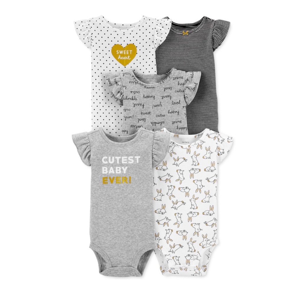 Brand New Carters 5 Pack Body Suit Set